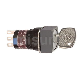 方形 黑色钥匙选择开关