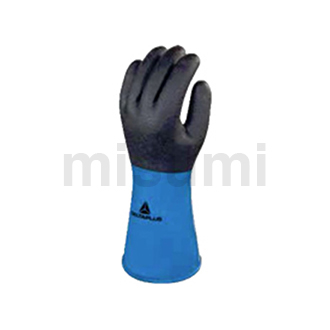 PVC/丁腈双涂层防化保暖手套