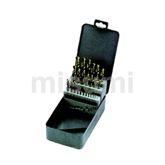 25件套直柄镀钛高速钢麻花钻