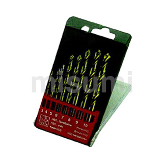 8件套直柄镀钛高速钢麻花钻