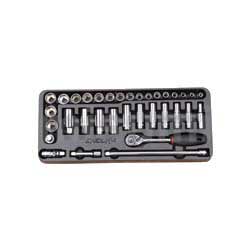 34件10mm系列套筒工具托组套 E1925