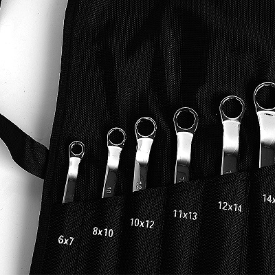 钢盾 13件套公制精抛光双梅花扳手