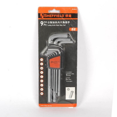 钢盾 9件套公制加长内六角扳手