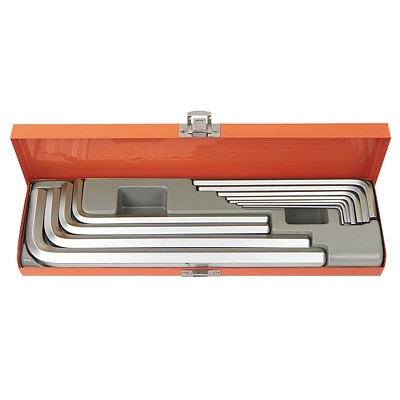 钢盾 12件套公制加长内六角扳手（铁盒）