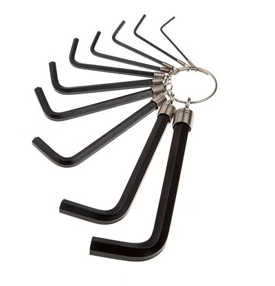 钢盾 10件套链式内六角扳手(公制)