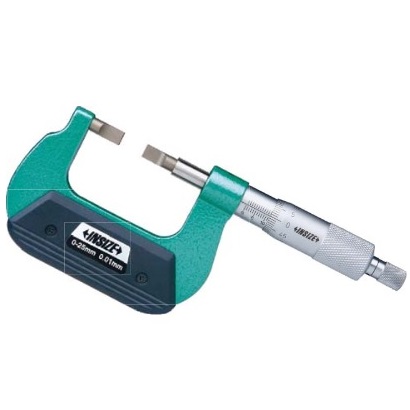 直进式薄片千分尺(测头6.5x0.75mm, 不配标准杆)