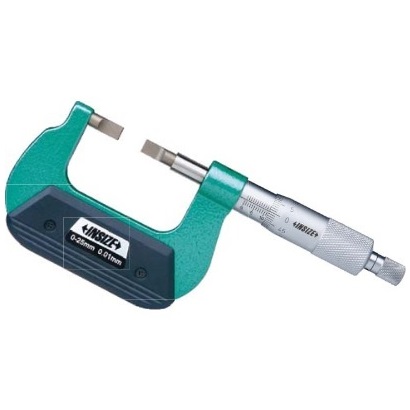 直进式薄片千分尺(测头6.5x0.75mm, 配标准杆)