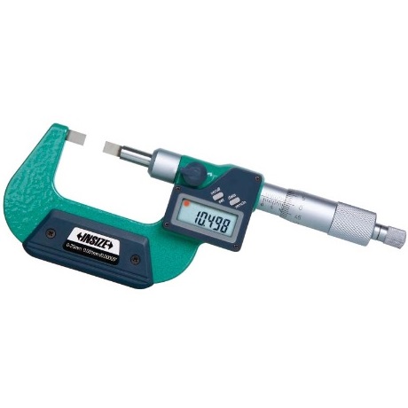 直进式数显薄片千分尺(测头6.5x0.75mm, 不配标准杆)