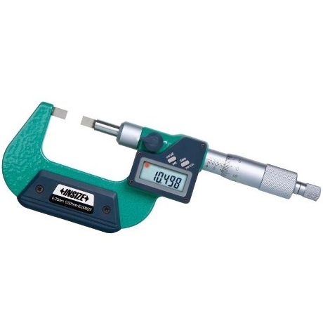 直进式数显薄片千分尺(测头6.5x0.75mm, 配标准杆)