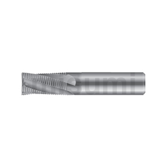 超硬合金立铣刀 平头型 粗加工20°螺旋角4刃长刃型立铣刀RDSL