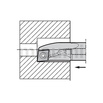 内径用车刀杆 镗削/内径端面加工用一般抗振刀杆A/S-SCLC-AE型