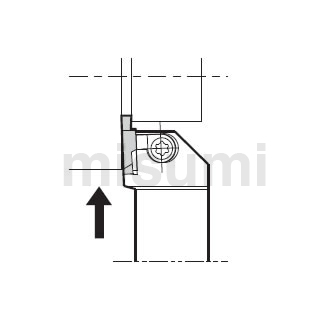 切槽/切断用车刀杆 外径浅槽加工用刀杆（KGBA）