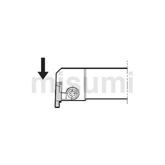 切槽/切断用车刀杆 外径浅槽加工用刀杆（KGBAS）