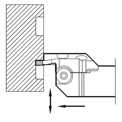 端面切槽加工用分割型KGDF-S型刀杆