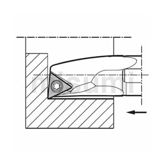 镗削/内径端面加工用钢制刀杆S-STLP（B）-A型