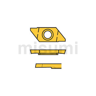 带断屑槽左手刀柄外圆切断加工用小型刀具刀片CTAT-LL-B