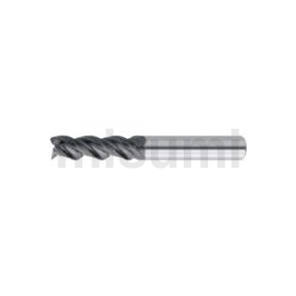 铝加工用金刚石涂层硬质合金平头型立铣刀　3刃/标准刃长型