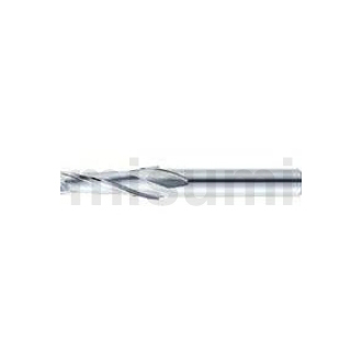 超硬合金立铣刀 自由指定型硬质合金锥刃立铣刀 2刃/普通钢加工用・铝加工用