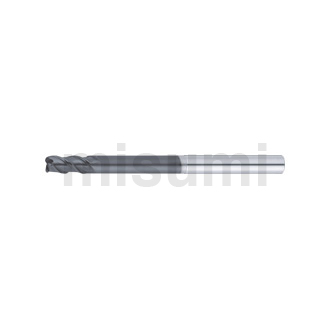 超硬合金立铣刀 MRC涂层 圆弧角型立铣刀 3刃/45度螺旋角/短刃型/长颈型