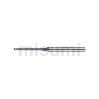 MRC涂层硬质合金平头型立铣刀 3刃/45度螺旋角/长颈型（深肋槽加工用）