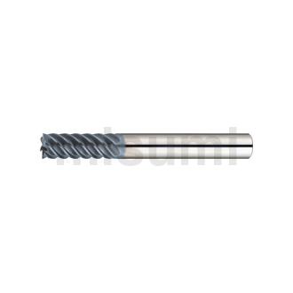 超硬合金立铣刀 XAL涂层 大螺旋角型立铣刀（刀尖回转精度5μ以内）