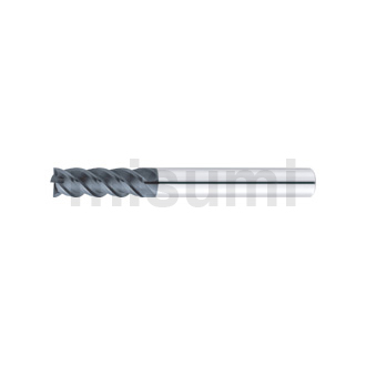 超硬合金立铣刀 XAL涂层 多功能平头型立铣刀 4刃/45度螺旋角/刃长2.5D型