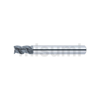 超硬合金立铣刀 XAL涂层 多功能平头型立铣刀 3刃/45度螺旋角/长刃型