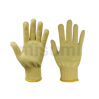 3级10针黄色芳纶防割手套