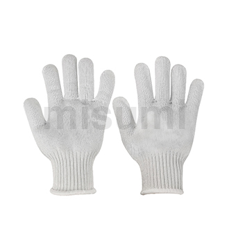 5级7针白色钢丝防割手套