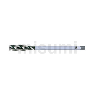 螺旋槽丝锥 EX-LT-SFT一般用35度螺旋角高速钢长柄螺旋槽丝锥 公制螺纹
