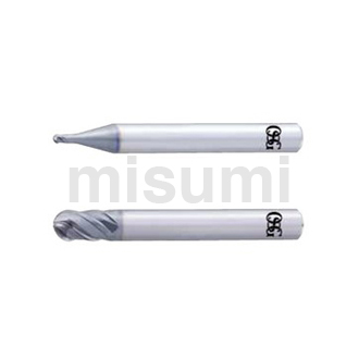 超硬合金立铣刀 DUROREY涂层 球头型立铣刀/4刃/高硬度用（AE-BM-H）