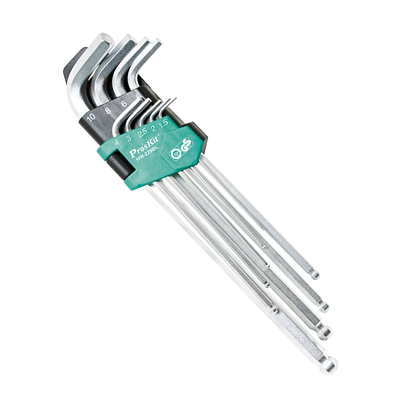 宝工 特长型球型扳手组（9支组）