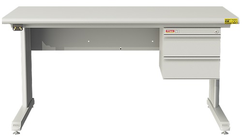 佰斯特 POUSTO L型防静电工作台 带双抽