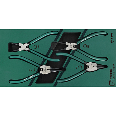 世达(SATA TOOLS)  4件卡簧钳组套