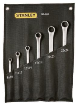 6件套公制雾面双梅花扳手