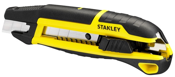 18MM 单手可折式美工刀-双色包胶