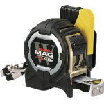 G3双面刻度金色卷尺25磁性尺爪配安全别扣