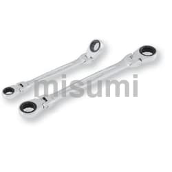 双头摆动式棘轮梅花扳手 偏置角15°