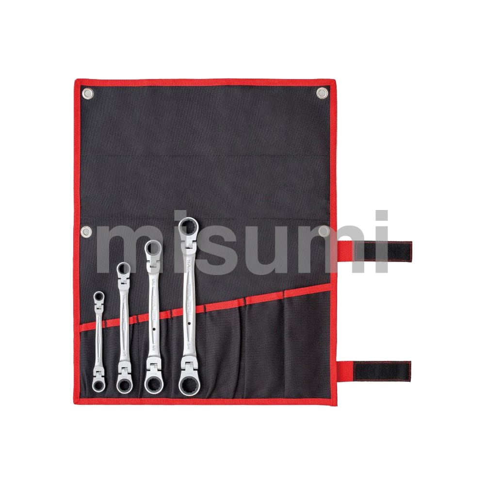 双头摆动式棘轮梅花扳手套装