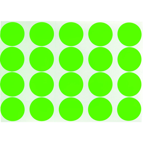 TRUSCO 荧光点标记贴纸