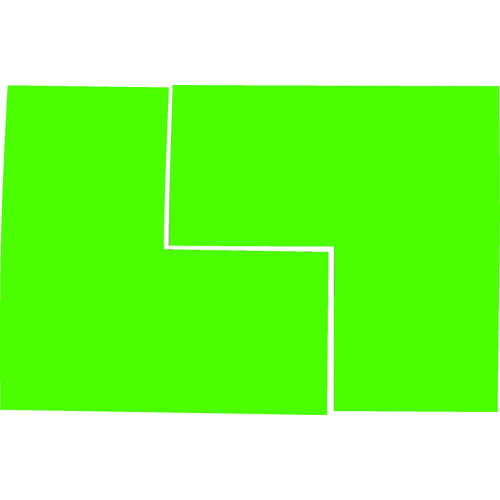 TRUSCO 荧光L型贴纸