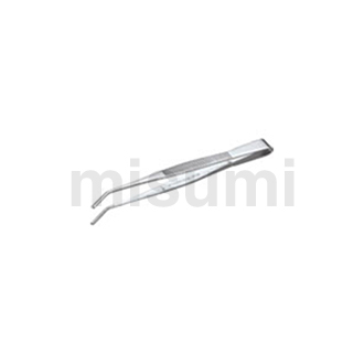 不锈钢制 镊子 弯头型带锯齿 全长（mm） 125到300