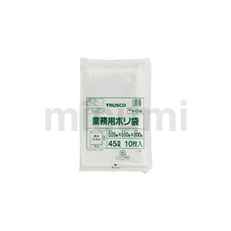 商用塑料袋 透明 厚度（mm） 0.035至0.05