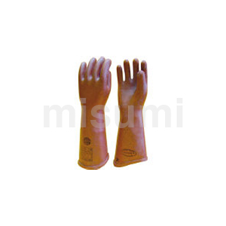 高压橡胶手套 使用电压（V以下） 3500 全长（cm） 41