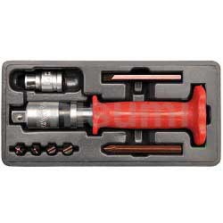 冲击螺丝批组套 带红色安全防护手柄