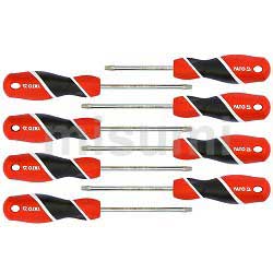 三色柄星型螺丝批组套