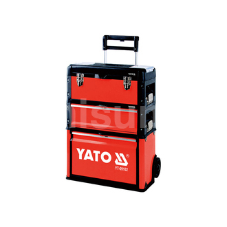 拉杆式工具箱，3抽屉