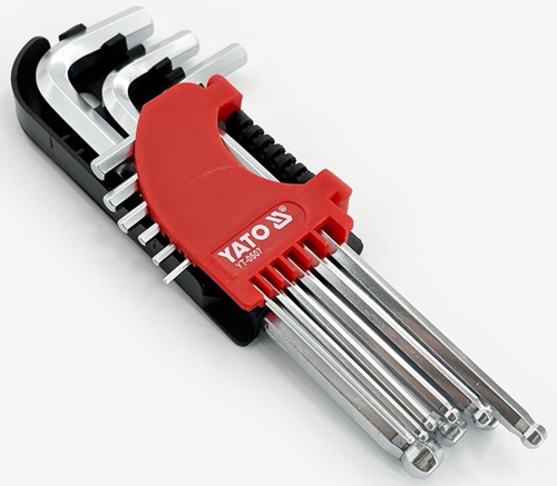 9件套加长球头内六角扳手组套