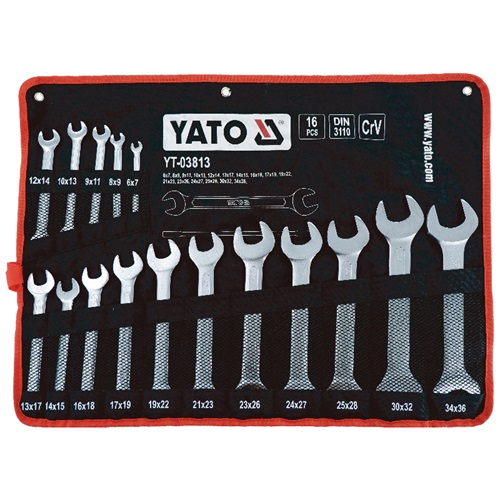 16件套双头呆扳手组套 YT-03813