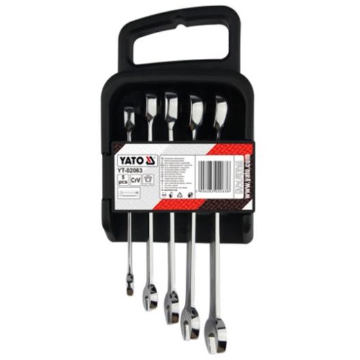 5件套棘轮两用扳手组套 YT-02063